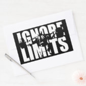 Sticker Rectangulaire IGNORE LIMITS - Exercice de la journée de la jambe (Enveloppe)