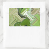 Sticker Rectangulaire Iguane vert (Sac)