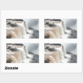 Sticker Rectangulaire iguazu tombe au Brésil (Feuille)
