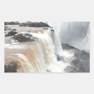 Sticker Rectangulaire iguazu tombe au Brésil