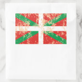 Sticker Rectangulaire Ikurriña usée (Sac)