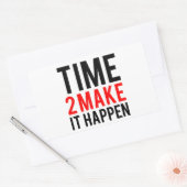 Sticker Rectangulaire Il est temps de le faire (Enveloppe)