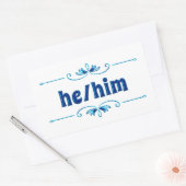 Sticker Rectangulaire Il les nuances de bleu de la filière (Enveloppe)