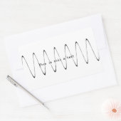 Sticker Rectangulaire Il ne s'agit que d'un test (Enveloppe)