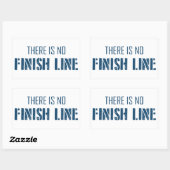 Sticker Rectangulaire Il N'Y A Pas De Ligne De Fin (Feuille)