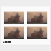 Sticker Rectangulaire Île Block (Feuille)