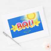 Sticker Rectangulaire Île de Bali (Enveloppe)