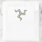 Sticker Rectangulaire Île de Man (Sac)