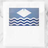 Sticker Rectangulaire Île de Wight (Sac)
