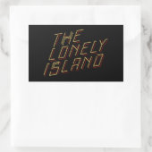 Sticker Rectangulaire Île numérique (Sac)