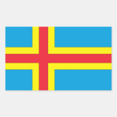Sticker Rectangulaire Îles Aland (Devant)