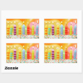 Sticker Rectangulaire Îles Caïmans (Feuille)