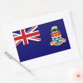 Sticker Rectangulaire Îles Caïmans : Drapeau des îles Caïmans (Enveloppe)