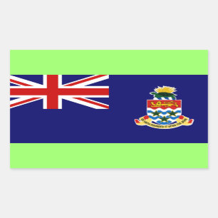 Sticker Rectangulaire Iles Cayman : Drapeau des îles Caïmans