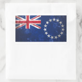 Sticker Rectangulaire Îles Cook (Sac)