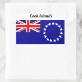 Sticker Rectangulaire Îles Cook (Sac)