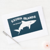 Sticker Rectangulaire Îles Exuma - Bahamas Plongée Requins (Enveloppe)
