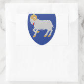 Sticker Rectangulaire Îles Féroé (Danemark) Armoiries (Sac)