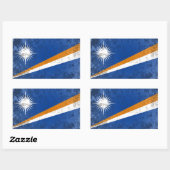 Sticker Rectangulaire Îles Marshall (Feuille)