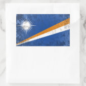 Sticker Rectangulaire Îles Marshall (Sac)