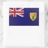 Sticker Rectangulaire Îles Turques et Caïques (Sac)