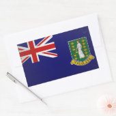 Sticker Rectangulaire Îles Vierges britanniques (Enveloppe)