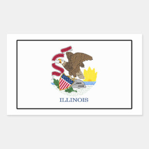 Sticker Rectangulaire Illinois