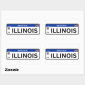 Sticker Rectangulaire Illinois Mercosur (Feuille)