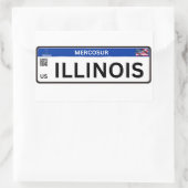 Sticker Rectangulaire Illinois Mercosur (Sac)