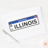 Sticker Rectangulaire Illinois Mercosur (Enveloppe)
