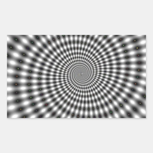 Sticker Rectangulaire Illusion optique (Devant)