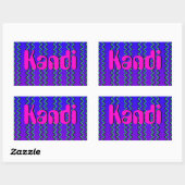 Sticker Rectangulaire Illusion optique (Feuille)