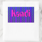 Sticker Rectangulaire Illusion optique (Sac)