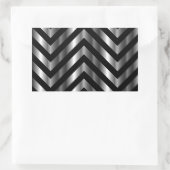 Sticker Rectangulaire Illusion optique avec barres métalliques et lignes (Sac)