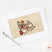 Sticker Rectangulaire Illustration d'antiquité de Mère Goose Child (Enveloppe)