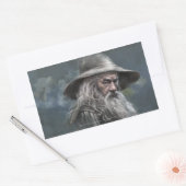 Sticker Rectangulaire Illustration de Gandalf (Enveloppe)