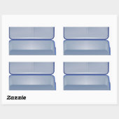 Sticker Rectangulaire Illustration de valise vide (Feuille)