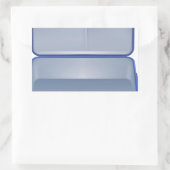 Sticker Rectangulaire Illustration de valise vide (Sac)
