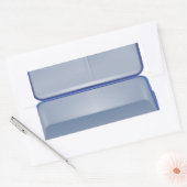 Sticker Rectangulaire Illustration de valise vide (Enveloppe)