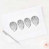 Sticker Rectangulaire Illustration d'Olympia Oysters (Enveloppe)