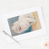 Sticker Rectangulaire Illustration d'une casquette blanche par Louis Wai (Enveloppe)