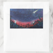 Sticker Rectangulaire Illustration d'une étoile de tir (Sac)