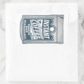 Sticker Rectangulaire Illustration instantanée de pop art café (Sac)