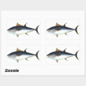 Sticker Rectangulaire Illustration thon rouge (Feuille)