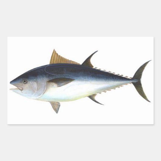 Sticker Rectangulaire Illustration thon rouge (Devant)