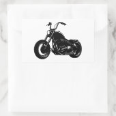 Sticker Rectangulaire Illustration vectorielle de moto cruiser classique (Sac)