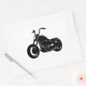 Sticker Rectangulaire Illustration vectorielle de moto cruiser classique (Enveloppe)