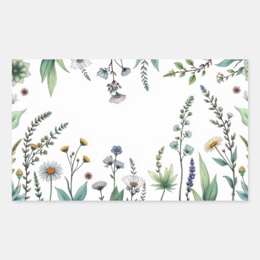 Sticker Rectangulaire illustration vectorielle d'une collection diversif (Devant)