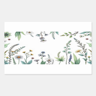 Sticker Rectangulaire illustration vectorielle d'une collection diversif