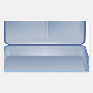 Sticker Rectangulaire Illustration vide de valise